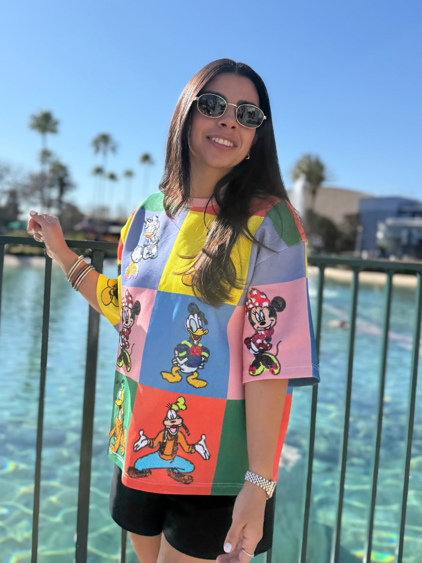 Color Block Disney Sequin Icons Tee -PREORDER!