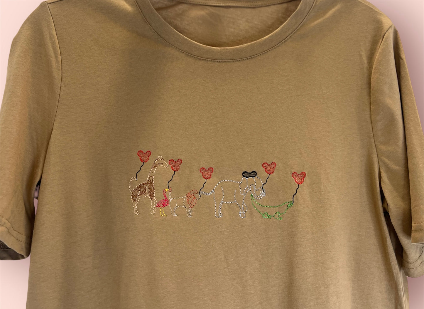 Animals with Mouse Balloons Tee Dress