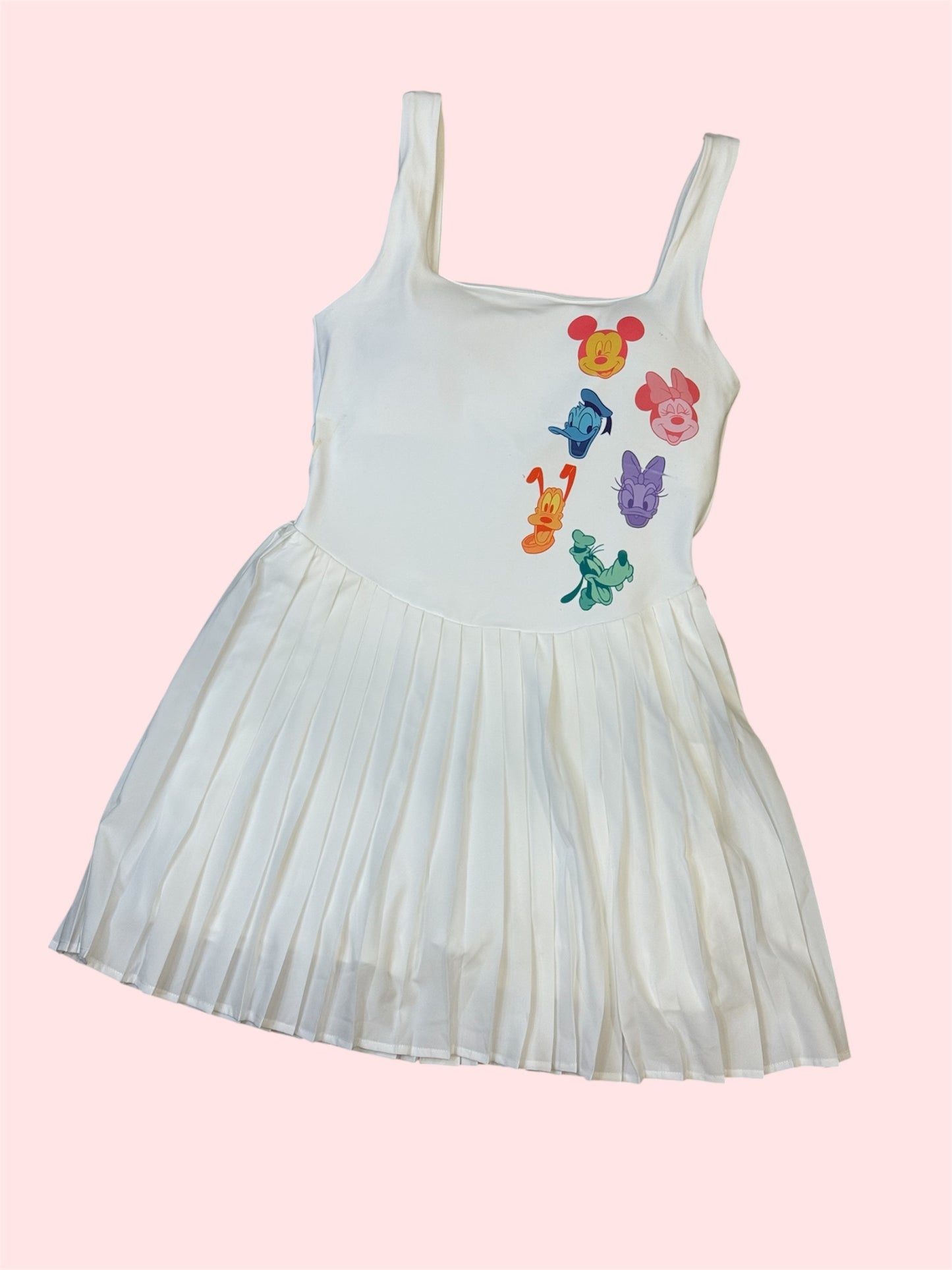 Friends Vibrant Pleated Dress