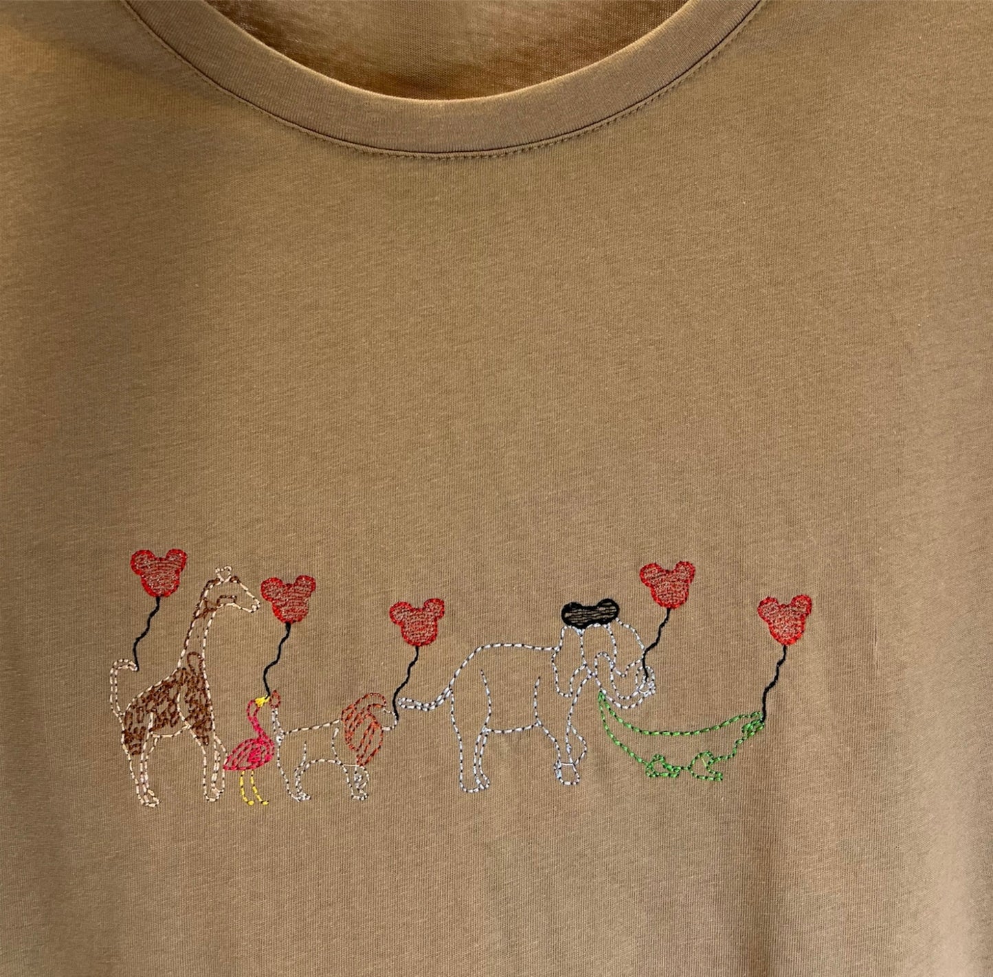 Animals with Mouse Balloons Tee Dress