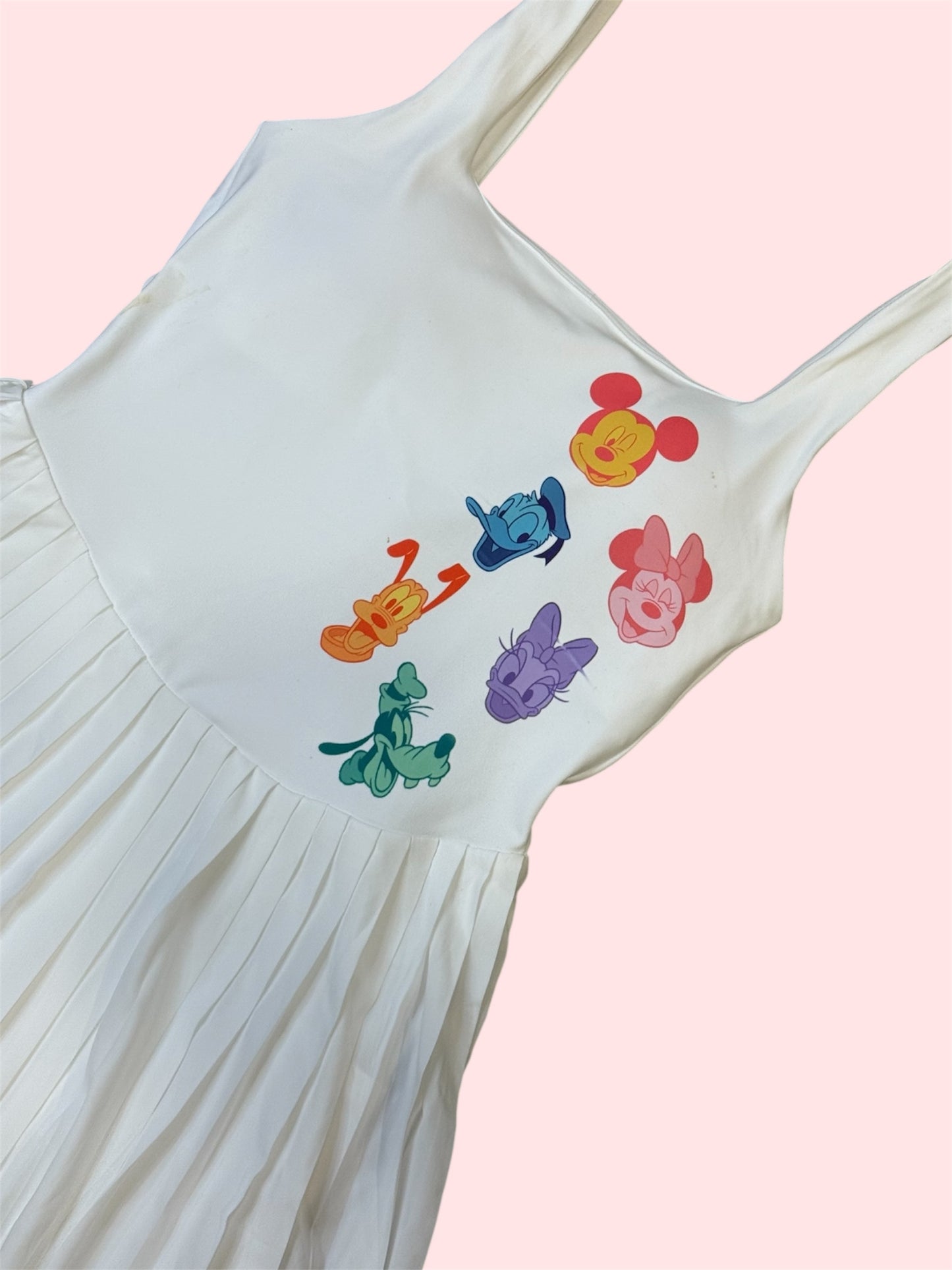 Friends Vibrant Pleated Dress