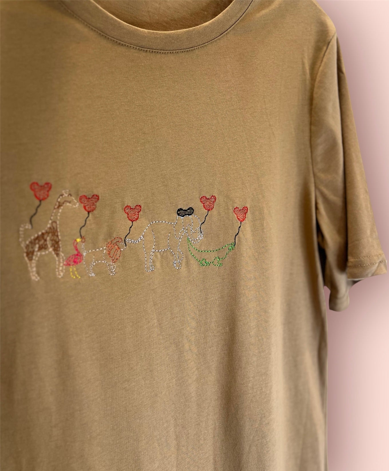 Animals with Mouse Balloons Tee Dress